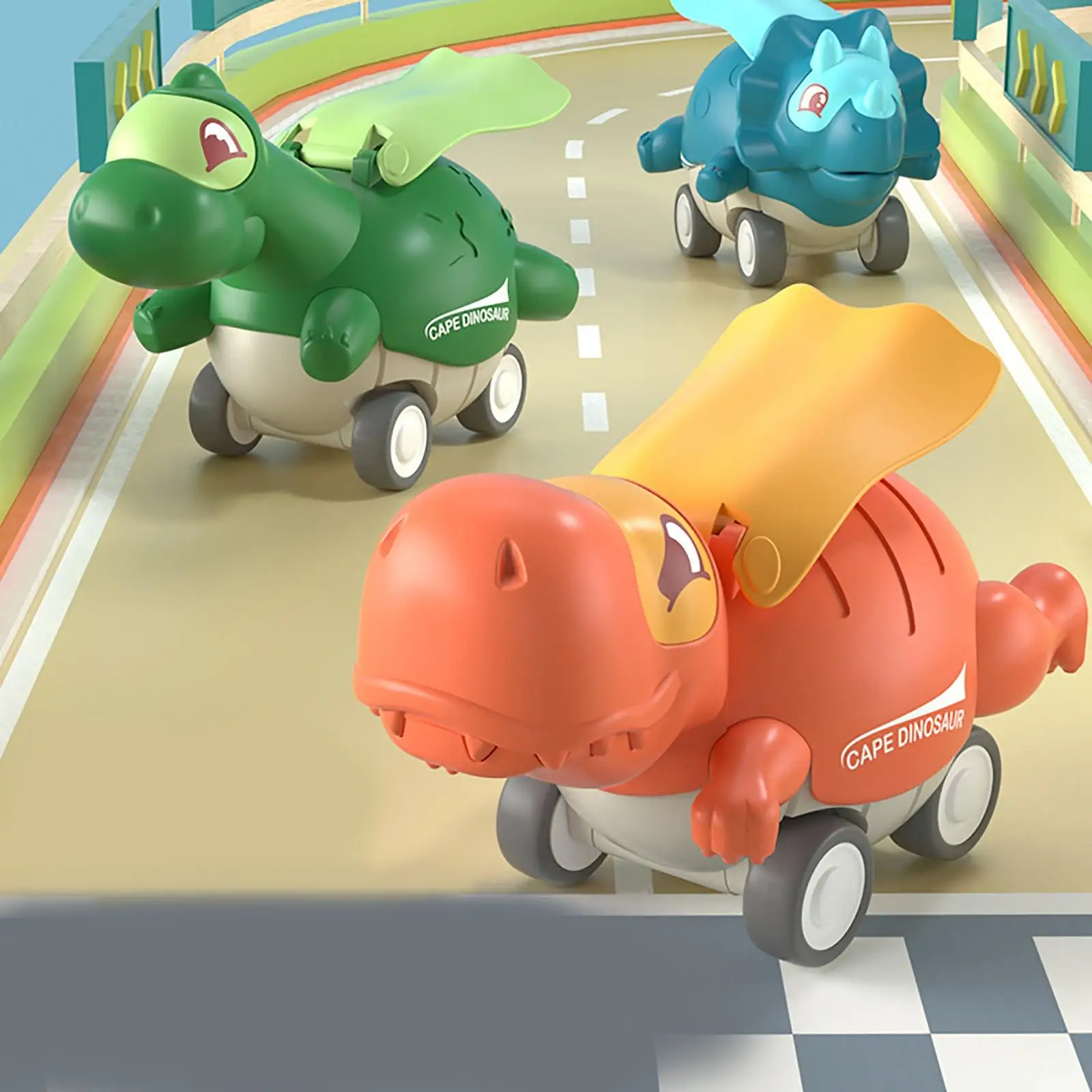 Cartoon Animal Dinosaur Car Toys for Toddlers Baby Boys 1-3 Inertial Mini Trucks Educational Construction Vehicles Gifts view 6