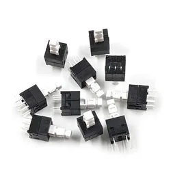 8.5x8.5x18mm Push Button Switch with Lock Double-row Square Head 3.3x3.3mm Handle Height 10mm Total Height 18MM
