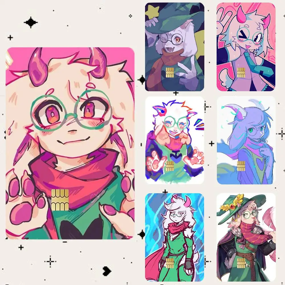 

D-Deltarune R-Ralsei HD Waterproof Card Skins Protective Stickers for Credit Bank Game Cards