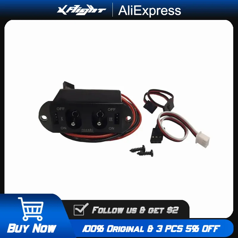 

Dual High Current Power Switch 30A for Gasoline/Methanol RC Airplane Waterproof Ignition Control