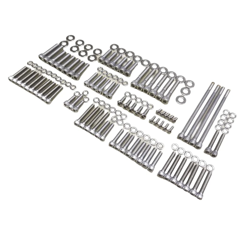 

Kit Of Motor Stainless Steel Engine Screw Bolts For Touring Electra Glide Street Glide Road Glide Road King CVO 2007-2016