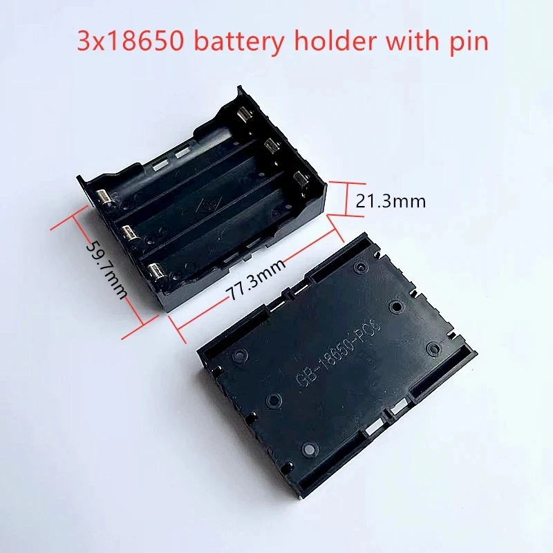 2/5PCS 18650 Battery Box 1/2/3/4X SMD Battery Holder With Pin Flame Retardant  Can Be Connected In Series And Parallel