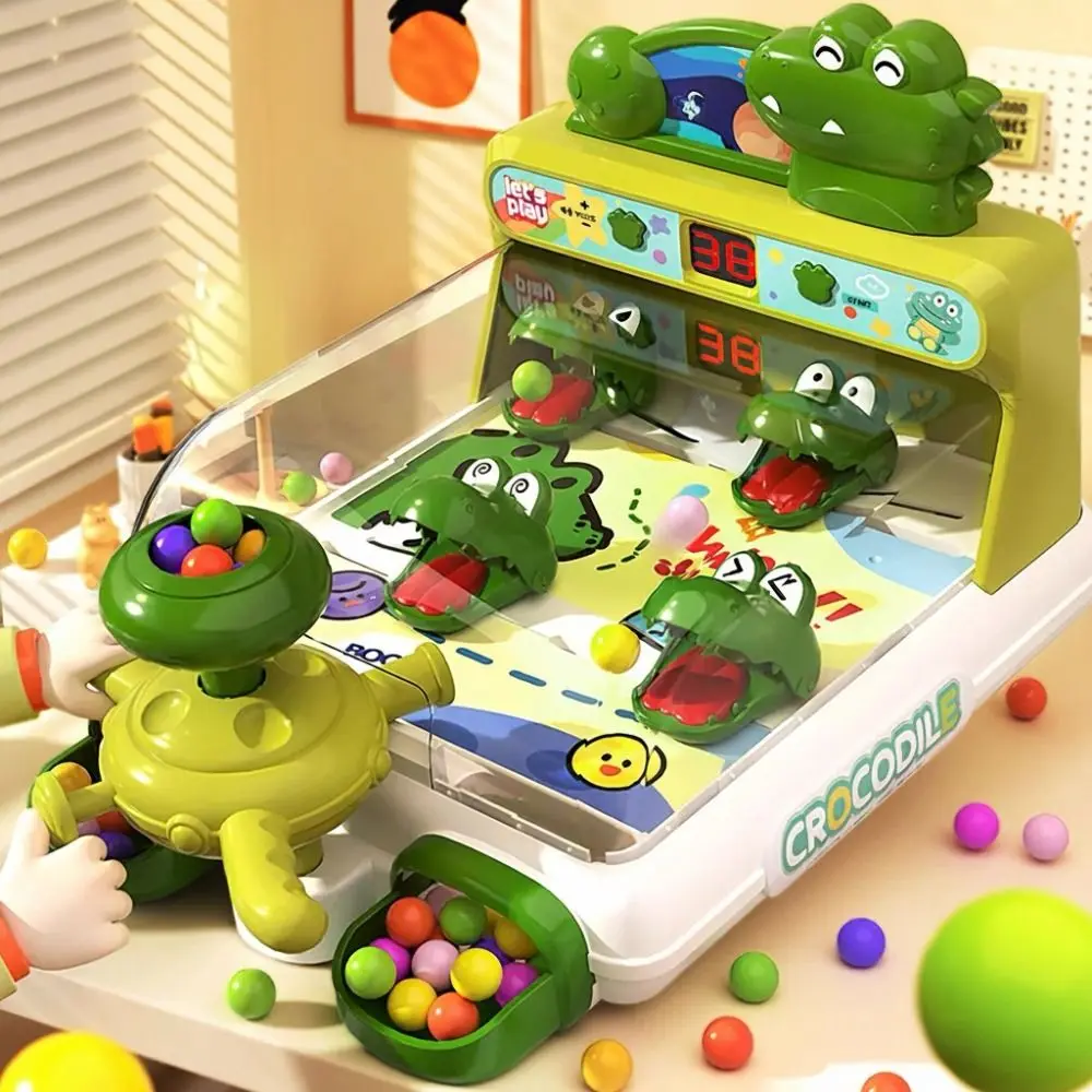

Party Games Alligator Pinball Machine Educational Concentration Training Children Pinball Shooting Machine Challenge