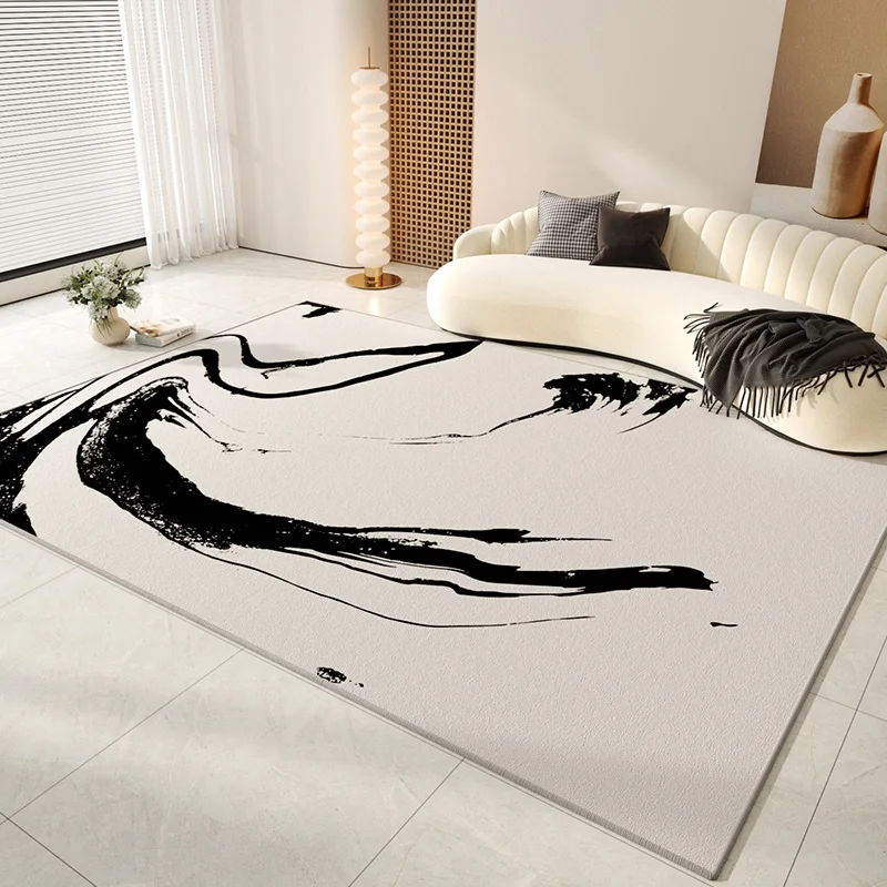 

Современный стиль, украшение для гостиной, ковер, пушистый мягкий плюшевый коврик для учебы, домашний толстый моющийся напольный коврик, большие коврики для спальни
