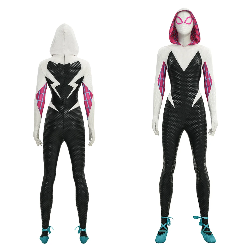 

Slim Fit Women Classic Gwen Stacy Hero Cosplay Costume for Halloween Christmas Group Matching