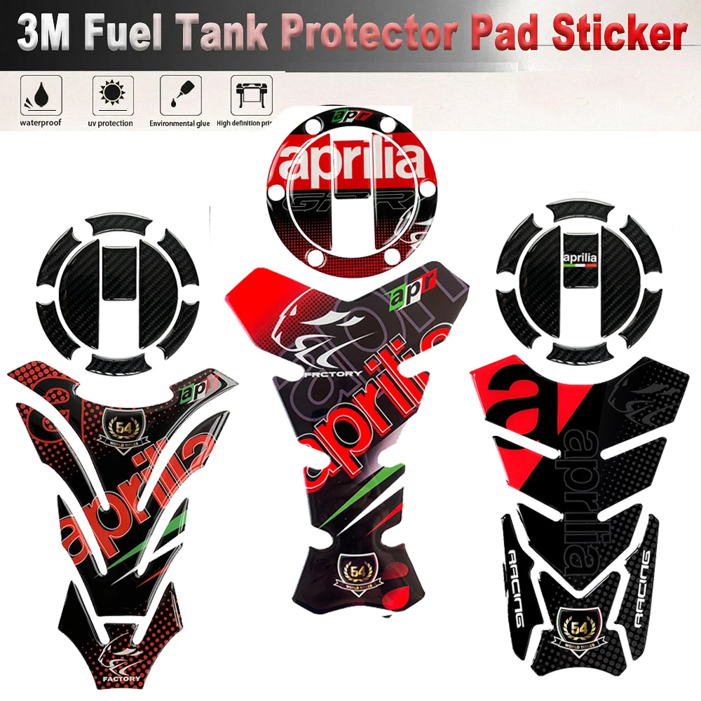 For Aprilia Shiver GPR APR Tank Pad Sticker Motorcycle Accessories Protector Cover Decal Shiver750 GPR125 V4 900 750 250 150 125