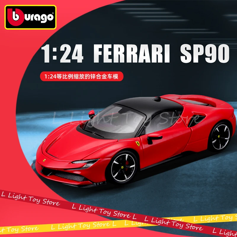 

Bburago New 1:18 Ferarri Sf90 Car Model Ferrari Sf90 Assetto Fiorano Alloy Car Ferrari Die-Cast Sports Car Racing Model Toy Gift