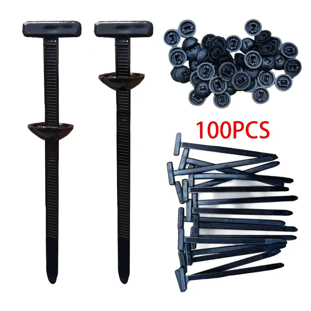 20/50100Pcs Multipurpose Nylon Universal Cable Tie Buckle Self-Locking Cable Tie Retainer Tie Holder Nylon Buckle