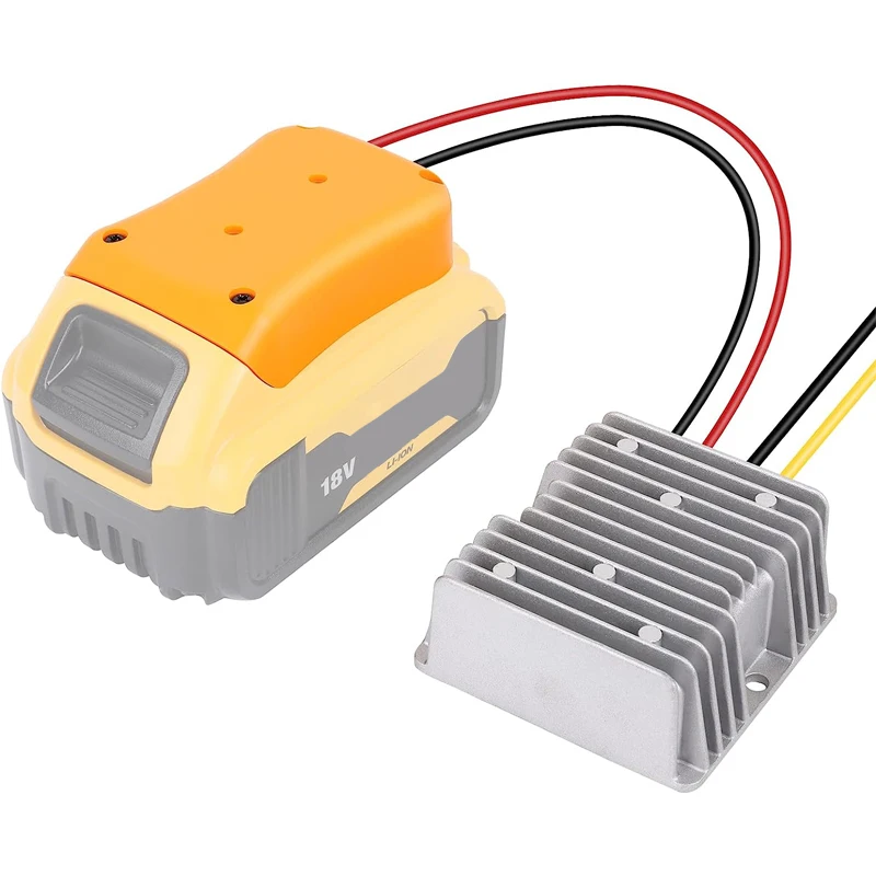 

15A 180W понижающий преобразователь постоянного напряжения для Dewalt от 20 В до 12 В, аккумуляторная док-станция, домашний адаптер «сделай сам», автоматический понижающий преобразователь