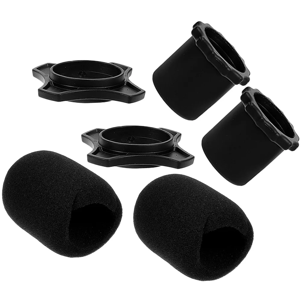 

3 set Thickened Microphone Windscreen Supple Sponge Covers For Ktv Live Streaming Mic Protection Universal Microphone Protective