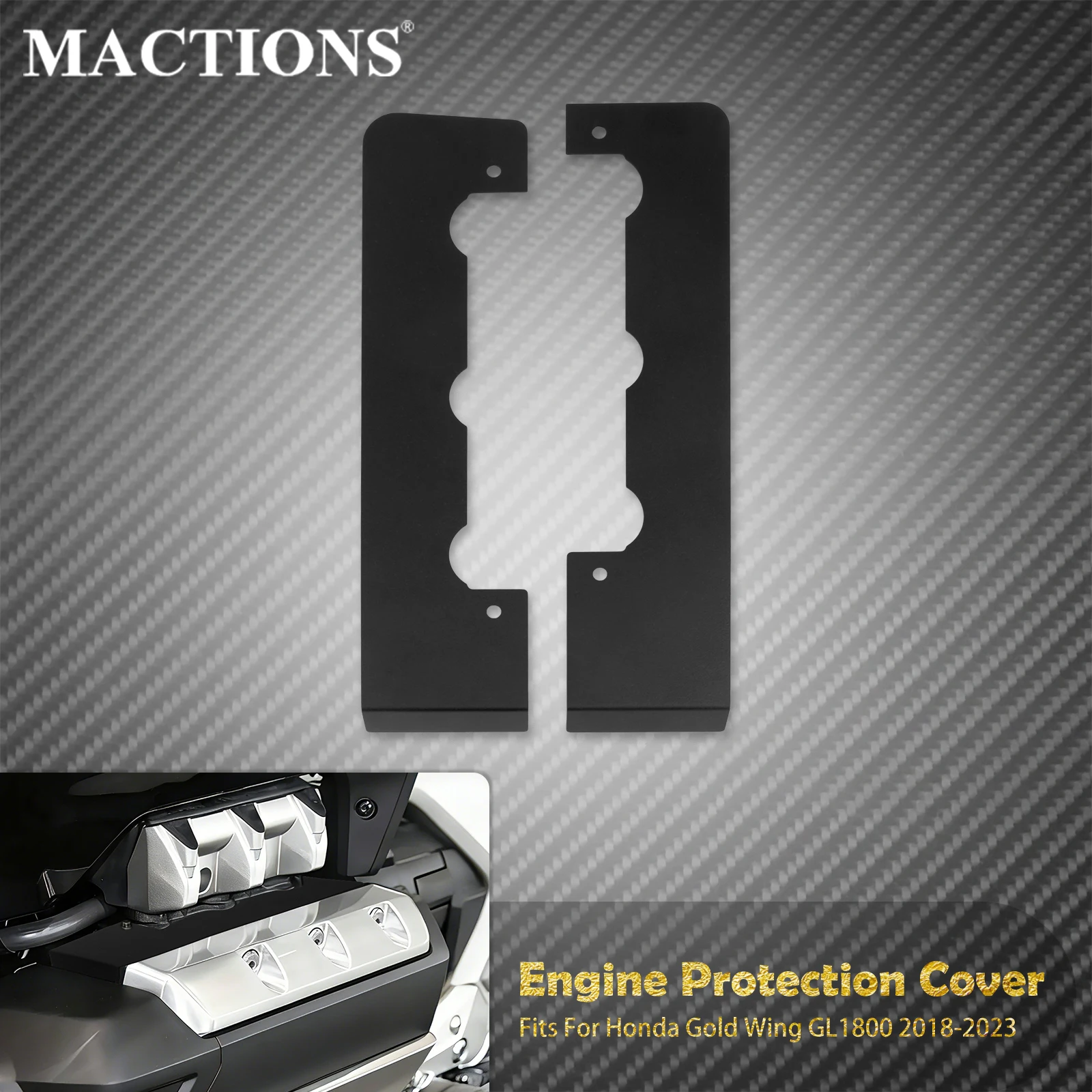

Защитный чехол для двигателя мотоцикла, декоративные металлические накладки на головку цилиндра для Honda Gold Wing GL1800 2018-19 2020 2021 2022 2023