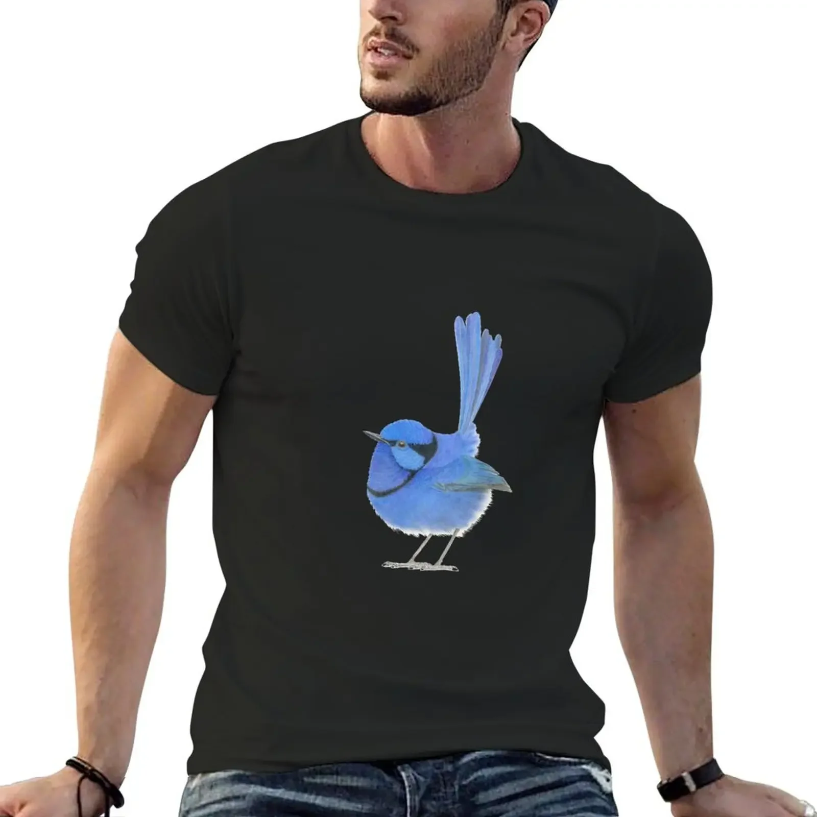 Splendid fairy-wren T-Shirt man t shirt summer top vintage anime mens vintage t shirts