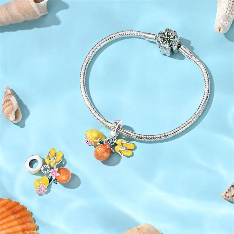 S925 Sterling Silver Airplane Travel Case Global Travel Series Charms Beads Fit Pan Original Bracelets DIY Fine Souvenir Jewelry image 2