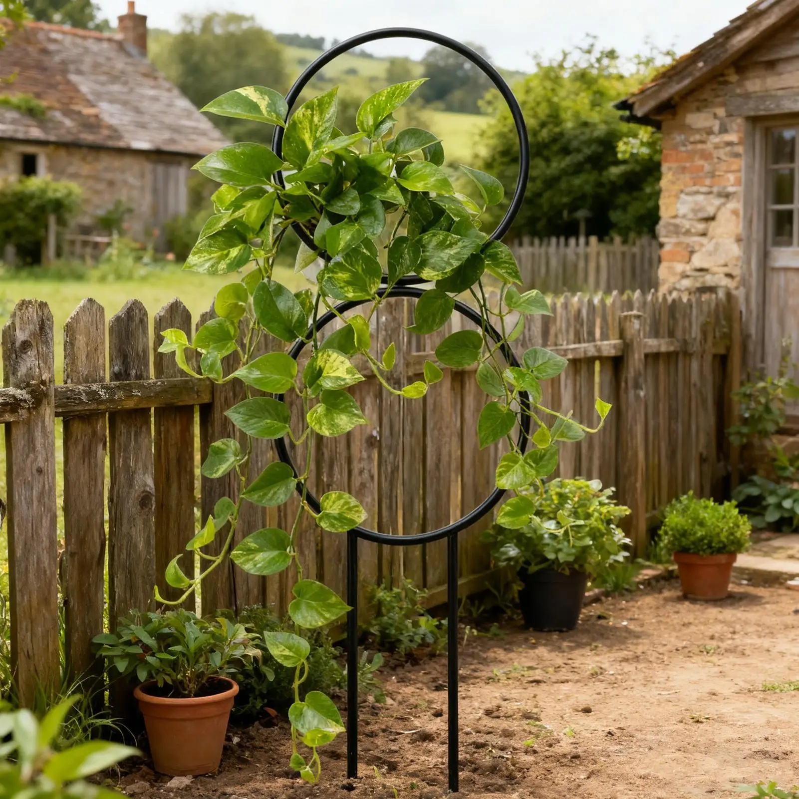 Trellis For Climbing Plants Outdoor Metal Weather Resistant Wall Mount Stake Metal Plant Trellis For Indoor Outdoor Home Wedding