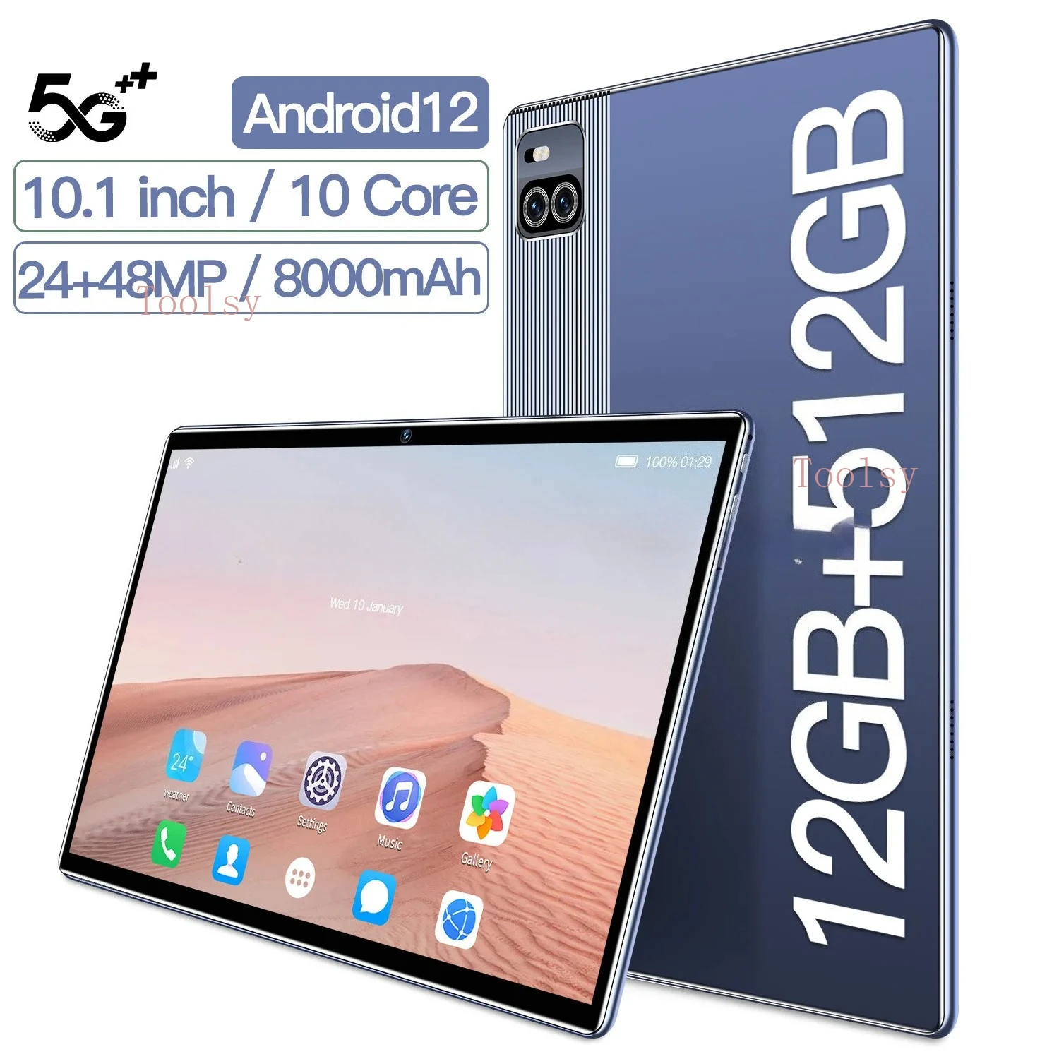 

X101 Android 10-дюймовый планшет, восьмиядерный 4G, полная сеть 5G WIFI, двойная карта, двойной режим ожидания
