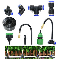 8MM Mist Nozzle Micro Drip Irrigation System Adjustable Sprinkler DIY Gardens Water Watering Humidification Cooling