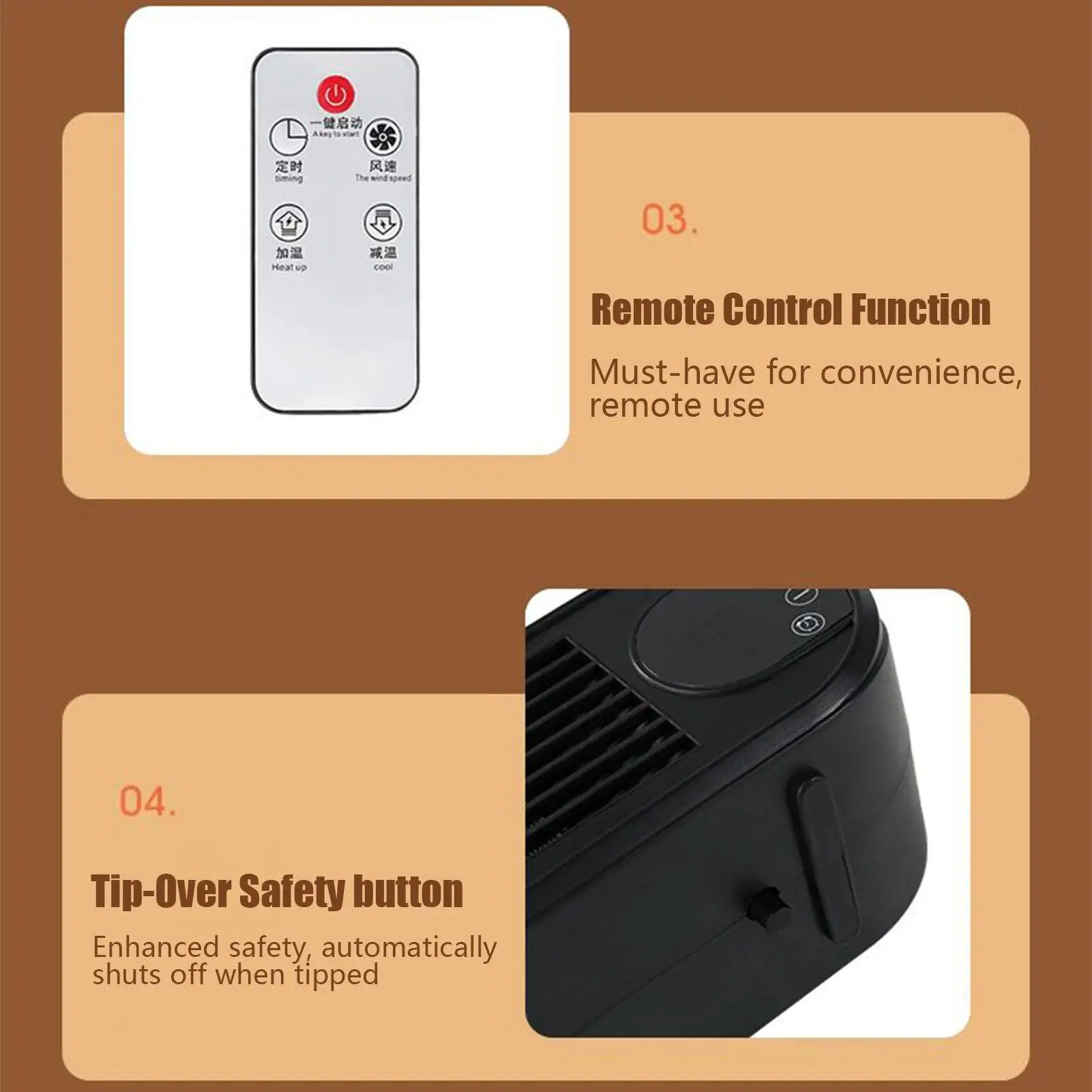 Desk Heater Heating Equipment Quiet Electric Room Heater For Bedroom Living Room Office Apartment Garage Basement Study