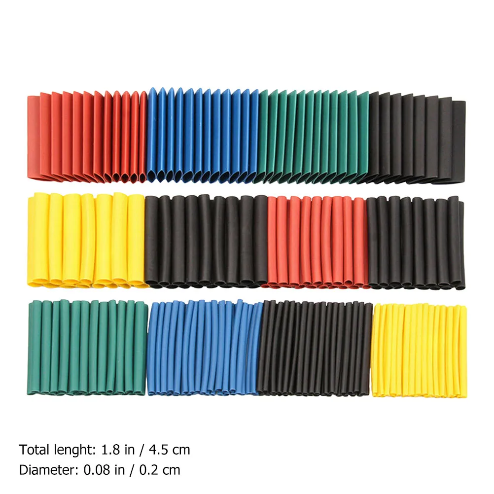 1060Pcs Heat Shrink Wire Wrap Tube Electrical Cable Sleeve Insulation Sleeve Kit for Wire Bundling Repair Work