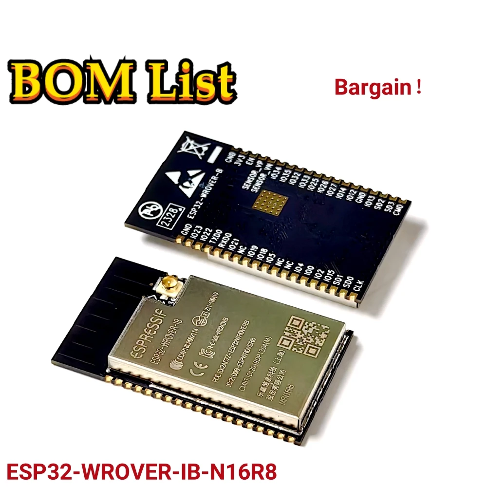 ESP32-WROVER-IB 16MB SPI flash ESP32-WROVERESP32-WROVER-IB-N16R8 Moduł anteny Ipex oparty na modułze MCU ESP32-D0WD WiFi-BT-BLE