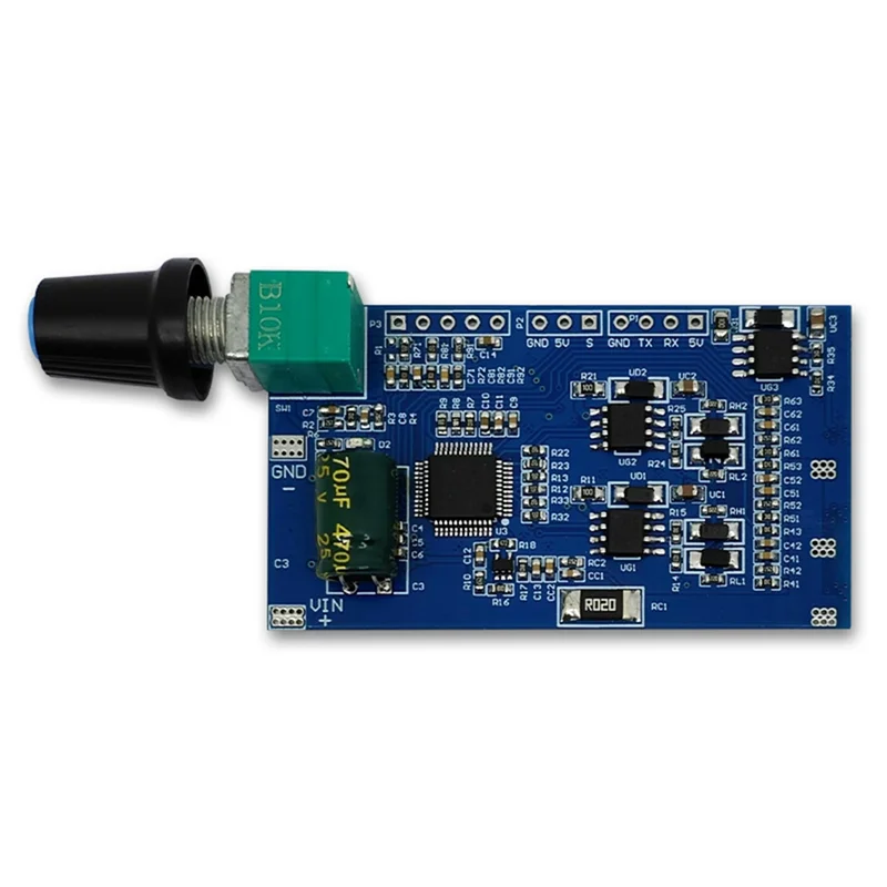 

Classic-3-Phase Brushless Motor ESC Speed Controller Module With Potentiometer DC12-24V 10A STC32G For Motor B
