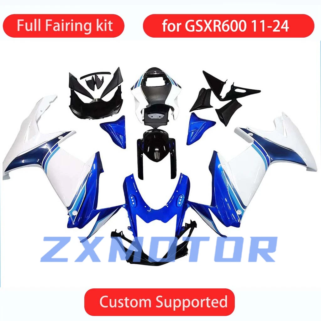 

Для GSXR600 GSXR750 2011 2012-2024 комплект обтекателей GSXR 600 750 11-24 полный корпус мотоцикла пластиковые чехлы обтекатели