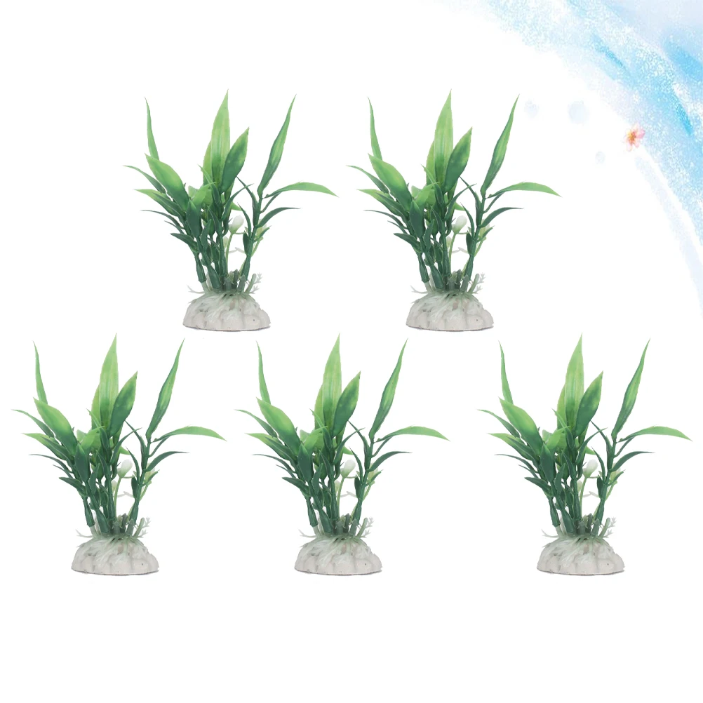 

Simulated Small Bamboo Leaf Grass Aquarium Floating Plants Fish for Tank Decoration Betta