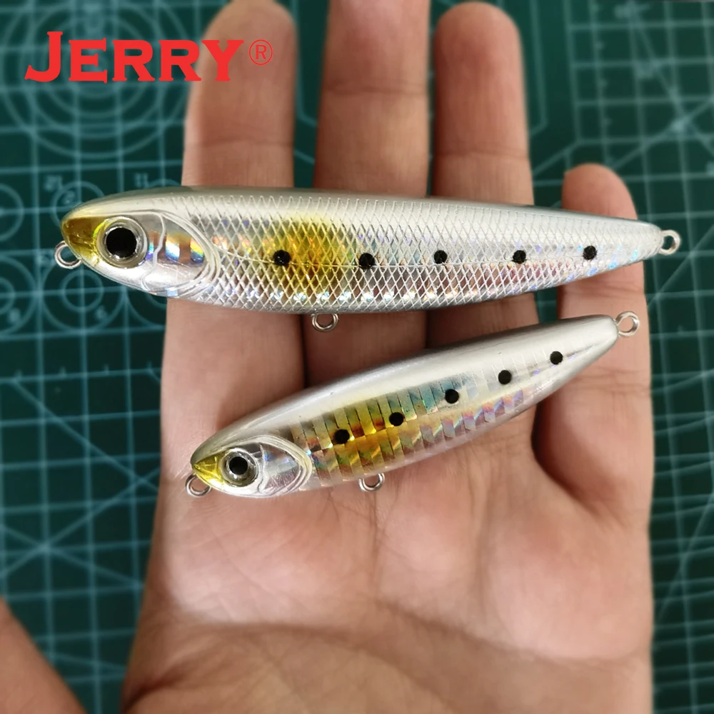 Jerry Kuchao Topwater lápiz señuelo de pesca en roca 65/85mm 6,6/11,1g cebo flotante aparejos de pesca en agua superior calidad profesional