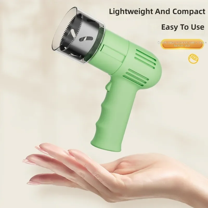 for Automatic Coconut Opener Electric Stainless Steel Punching Tool Green and Old Coconut Shell Opening Device Kitchen Gadget