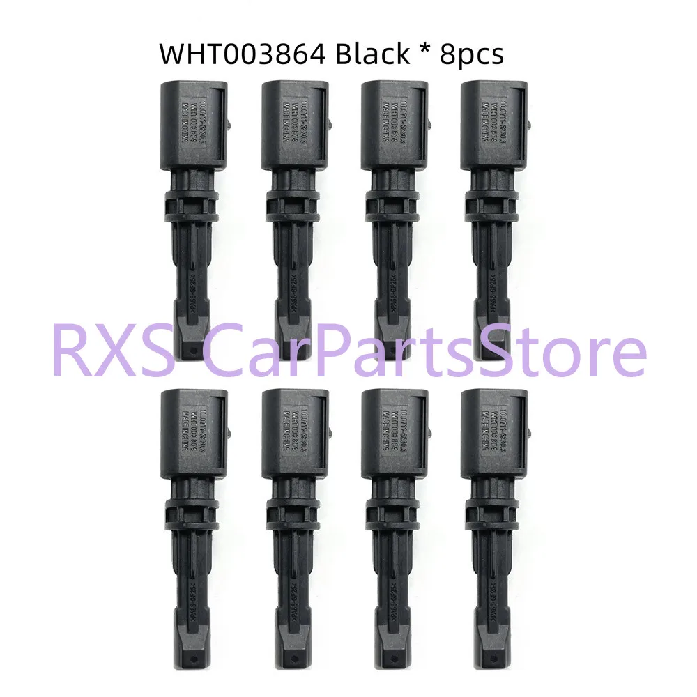 8pcs WHT003864 2K0927807 Black Rear Left/Right ABS Wheel Speed for Golf Passat Caddy for A3 S3 TT RS3 for Superb for Leon