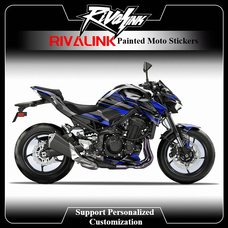 Motorcycle Graphics Decals Full Kit For Kawasaki Z900 2020 2021 2022 Stickers 3M Customize Anti-scratch Z900 Accessories