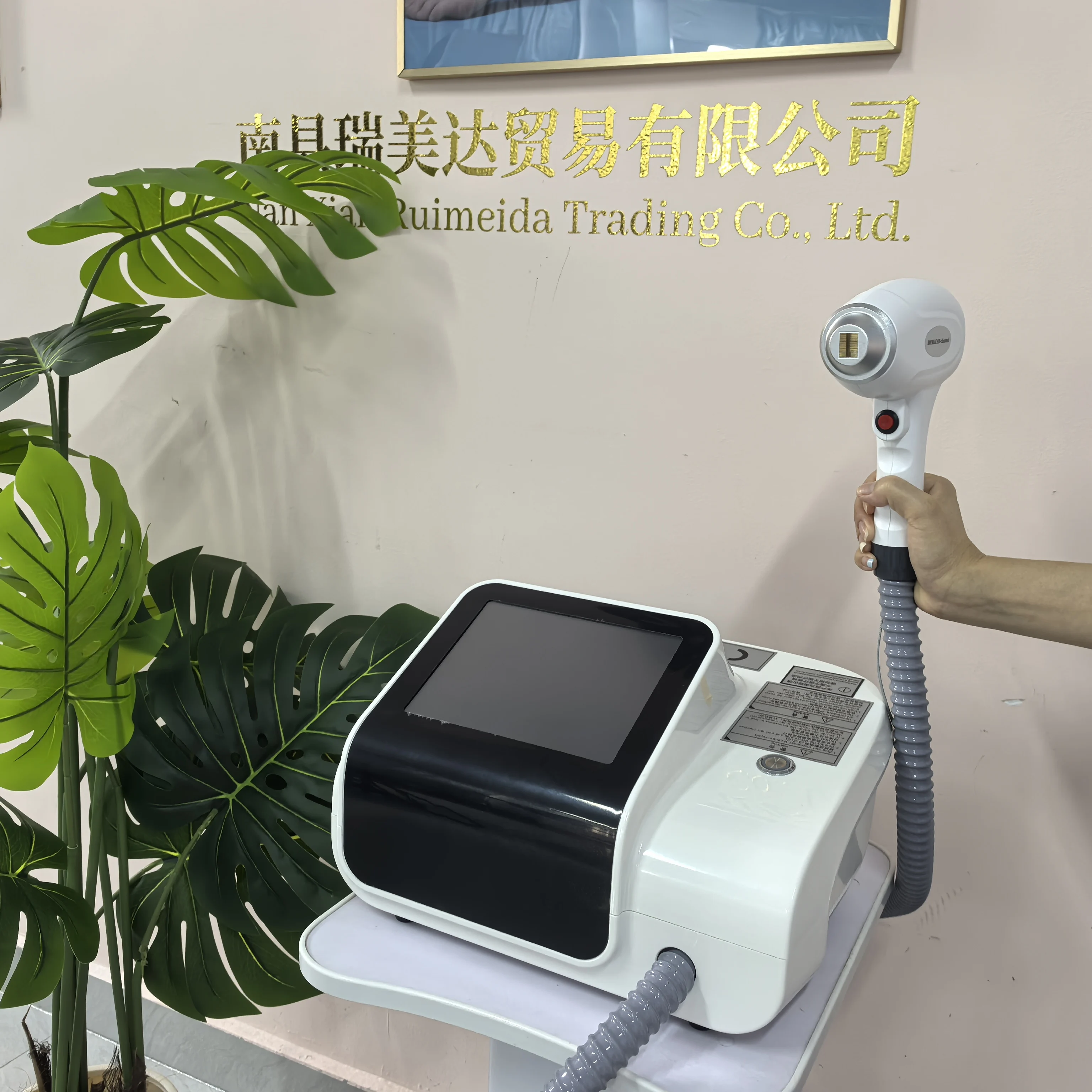 Mini Professional Diode Lase Hair Removal Device 4000w HighPower 755nm 808nm 1064nm Painless Permanent Alexander Cooling Handle