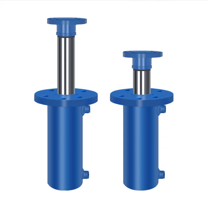 

Hydraulic Cylinder 80 Tons Front Flange Two-way Oil Top One-way Powerful Manufacturer System Large High-voltage Electric Lift