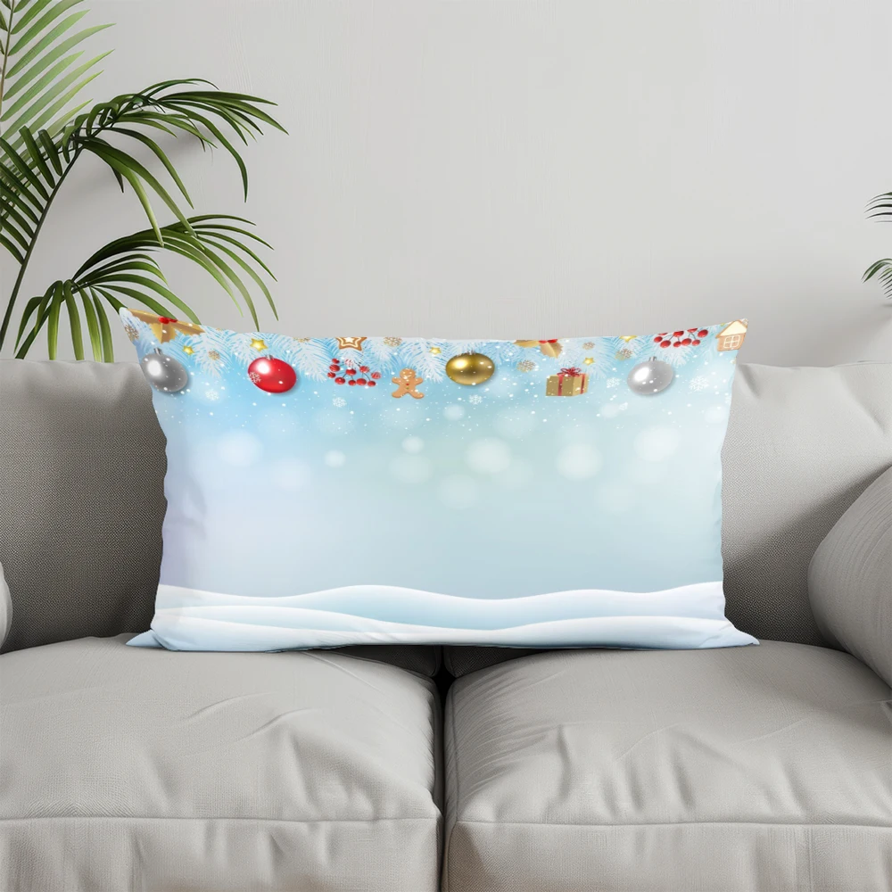 ديكور المنزل احتفالي عيد الميلاد نمط وسادة مناسبة ل أريكة غرفة نوم سيارة وسادة غطاء وسادة مستطيلة الظهر وسادة
