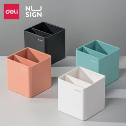 Deli NUSIGN Series Pen Holder Personality Simple Office Desktop Stationery Storage Supplies Pen Stand Storage