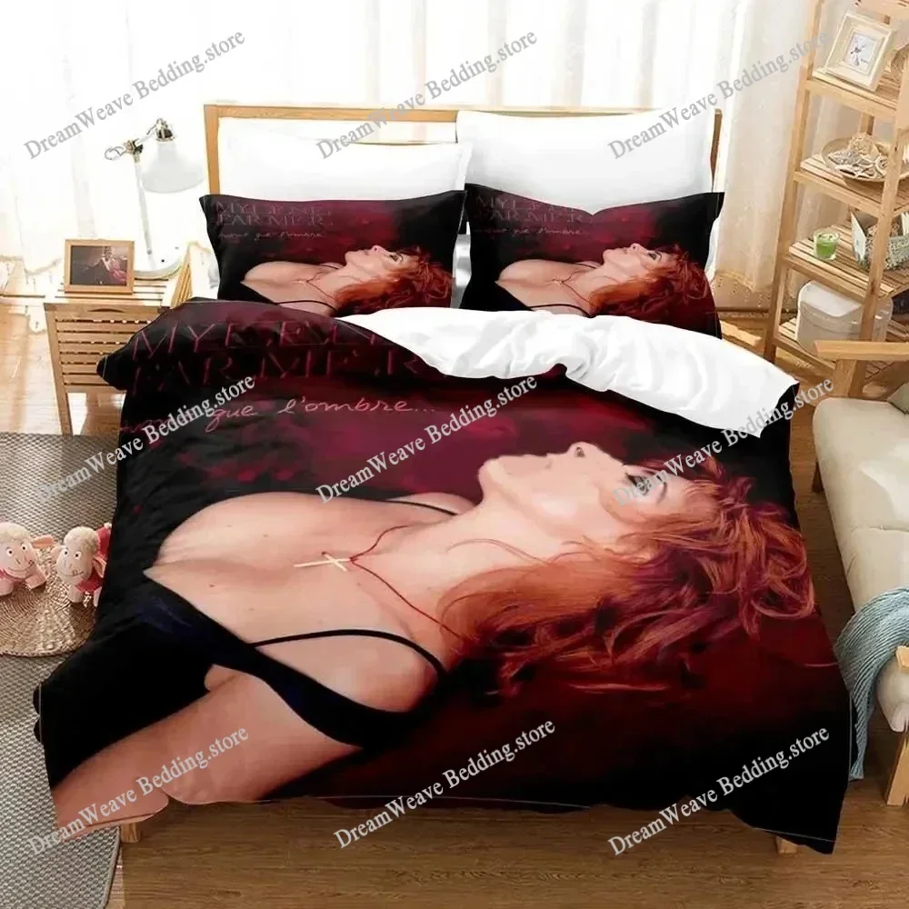 

Exquisite 3D Mylene Farmer Wallpaper Anime Digital Printing Bedding Set Duvet Cover Comforter Bed Youth Kids Girl Boys Gift741