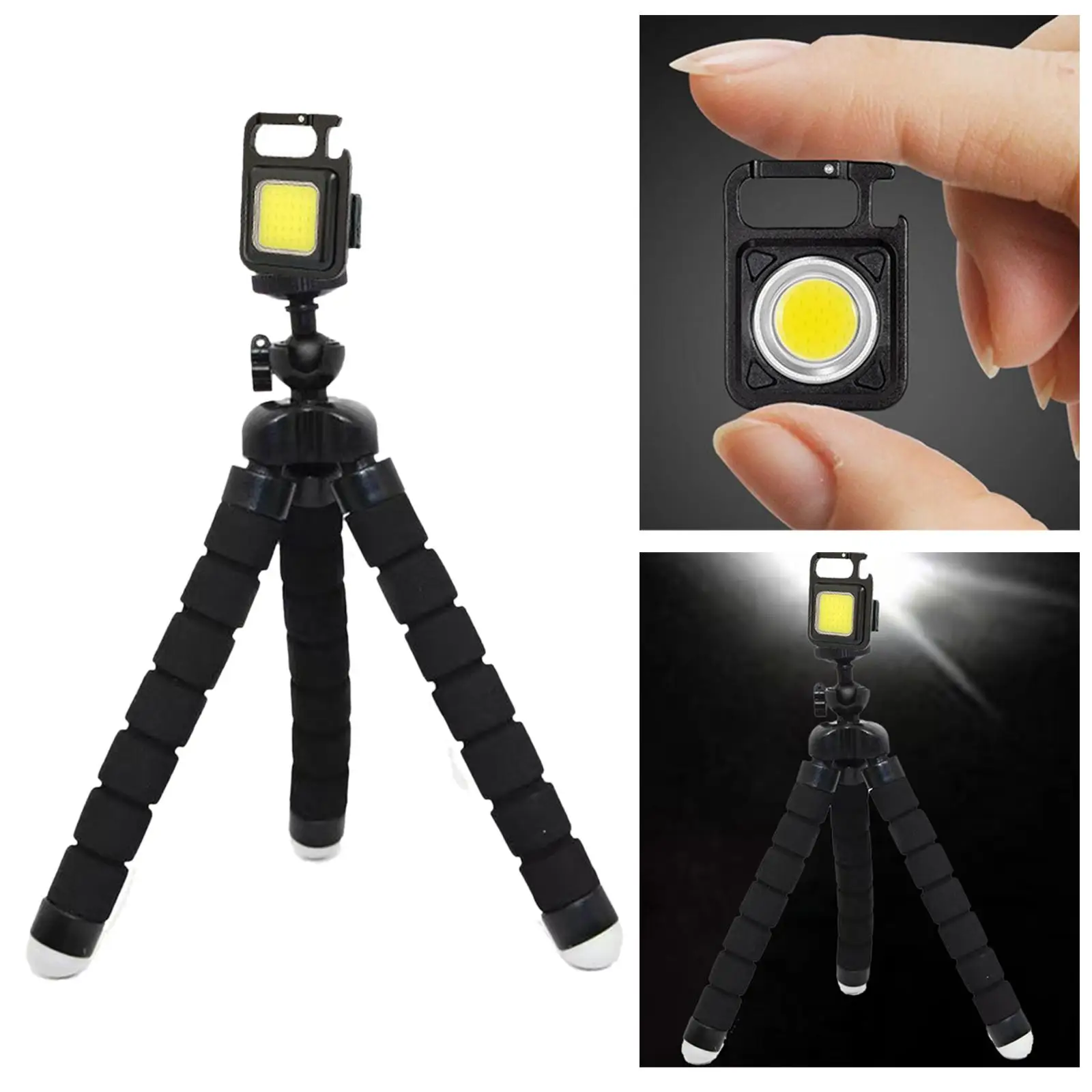 

Magnet COB Flashlight Corkscrew Lantern Waterproof Emergency Light for Camping