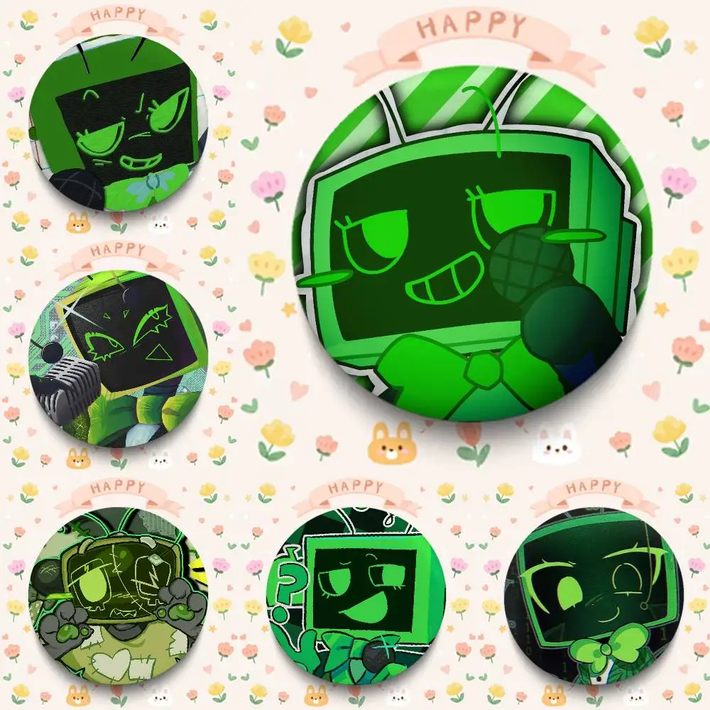 Vee Dandys World TV Game Badges 25 32 44 58 75 Mm Round Cosplay Pin Bag Decor Fans Collect Friends Gifts Brooch Souvenir
