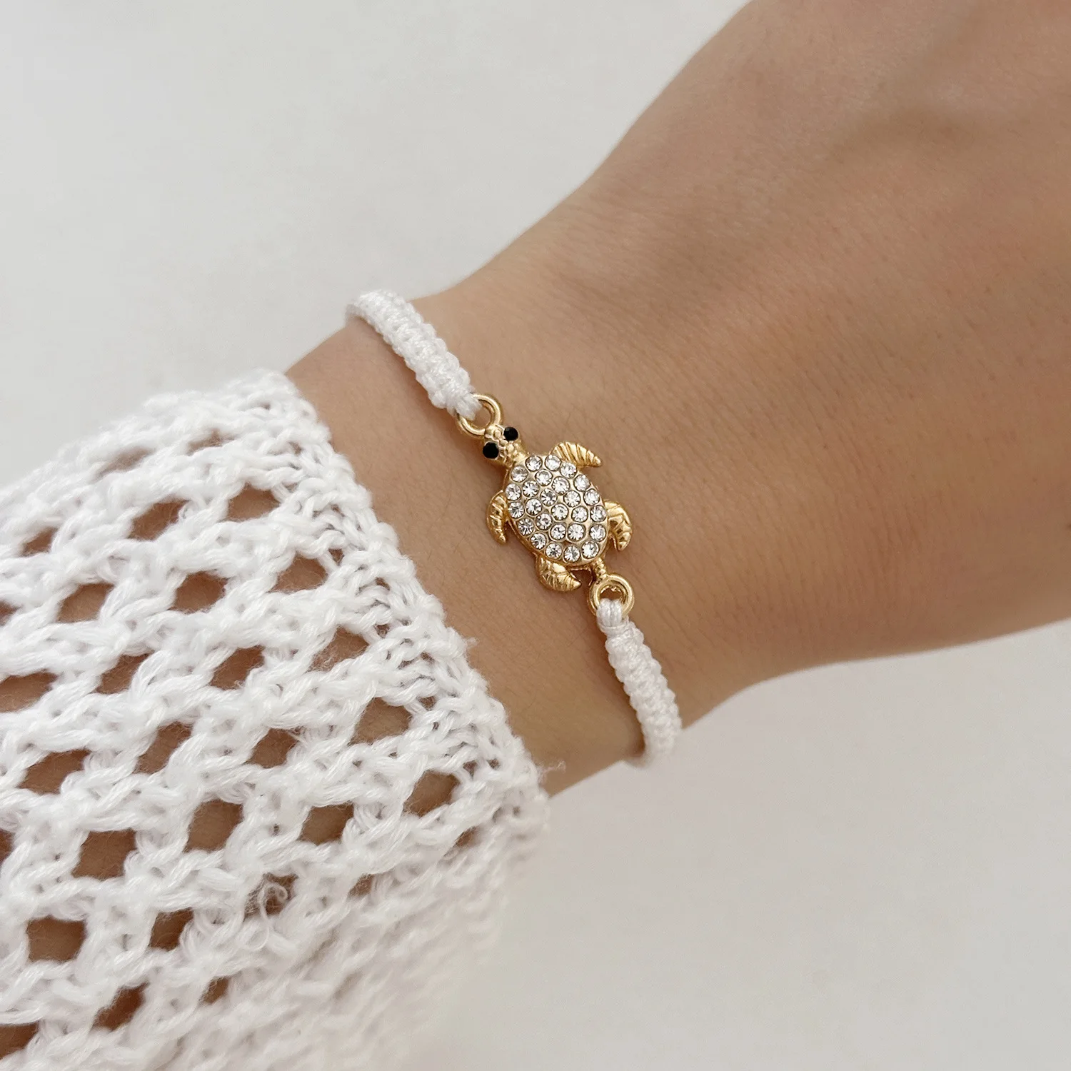 Pulsera Pulsera de tortuga tejida Pulsera de mujer Pulseras para niñas Joyería Mujer Regalo Novia