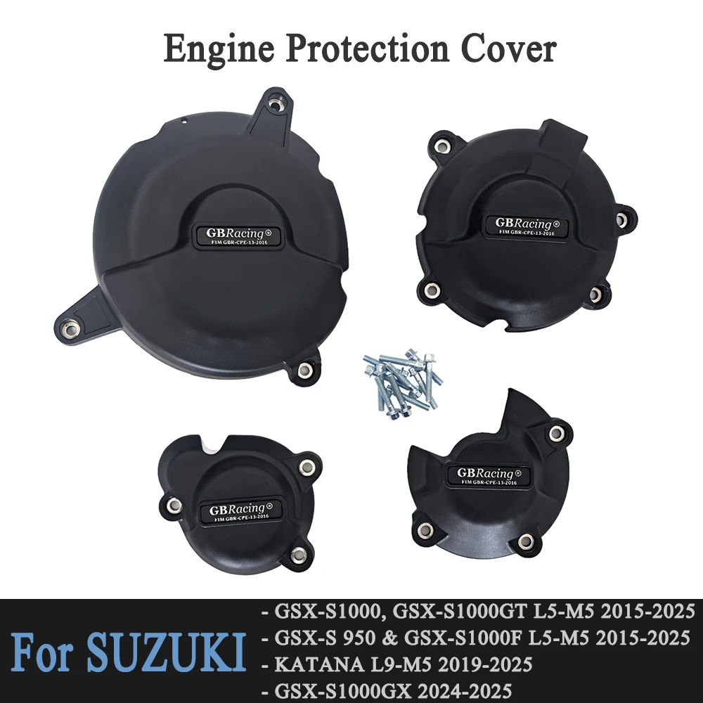 Motorcycles Engine Cover Protectors For Suzuki GSX-S1000, GSX-S1000GT, GSX-S 950 & GSX-S1000F&KATANA GSX-S1000GX L5-M6 2015-2026