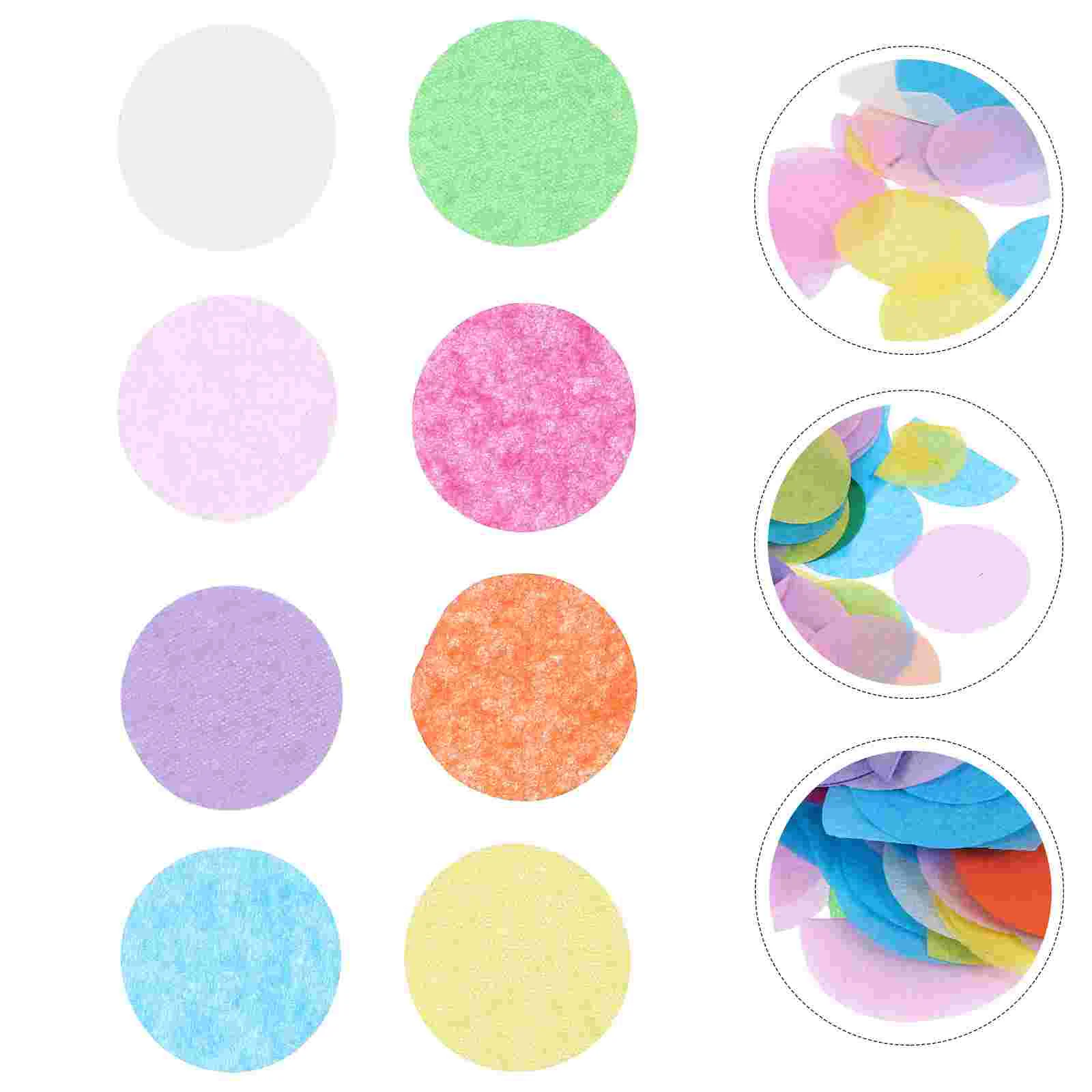 

5 Packs Balloons Party Supplies Tissue Paper Circles Confetti Filler Birthday Decorations Wedding for Crafts Multi Colored