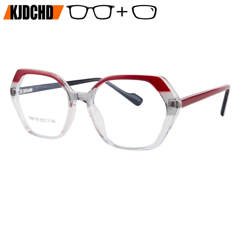 

Очки KJDCHD Fashion Butterfly с фотохромными линзами TR Polygon для коррекции близорукости, оптические, для женщин