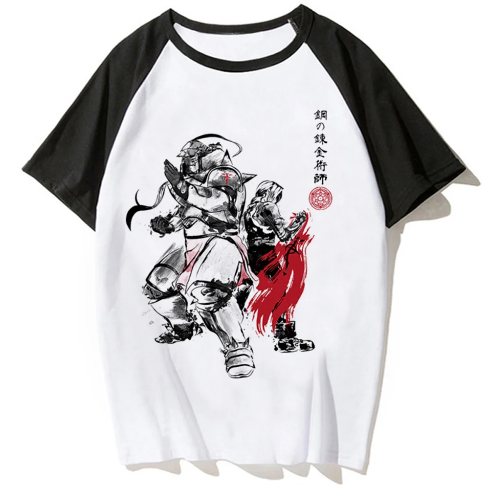 Fullmetal Alchemist t shirt women designer streetwear tshirt girl manga designer clothing