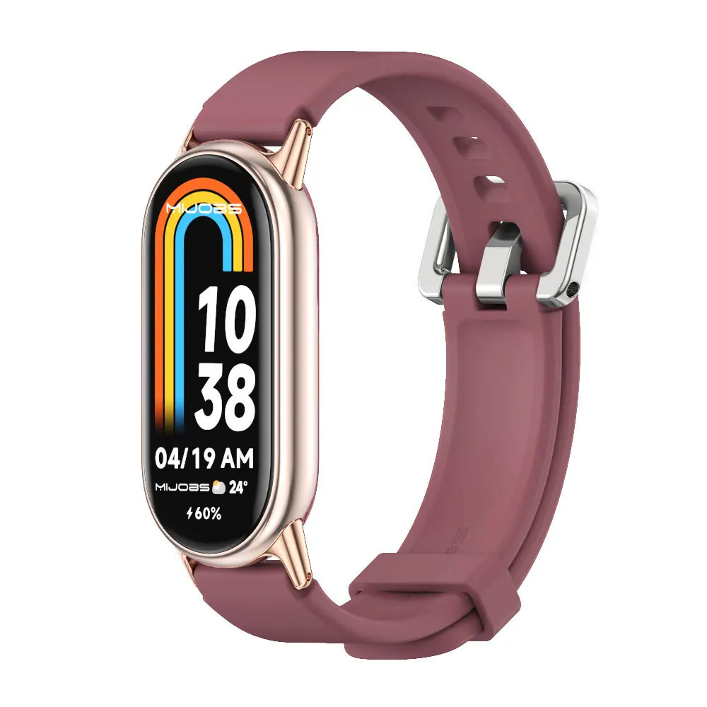 حزام ل Mi Band 10 9 8 7 6 5 4 3 حزام (استيك) ساعة ل Mi Band 10 سوار معصم من السيليكون ل Mi Band 9 سوار ل Mi Band 8 حزام
