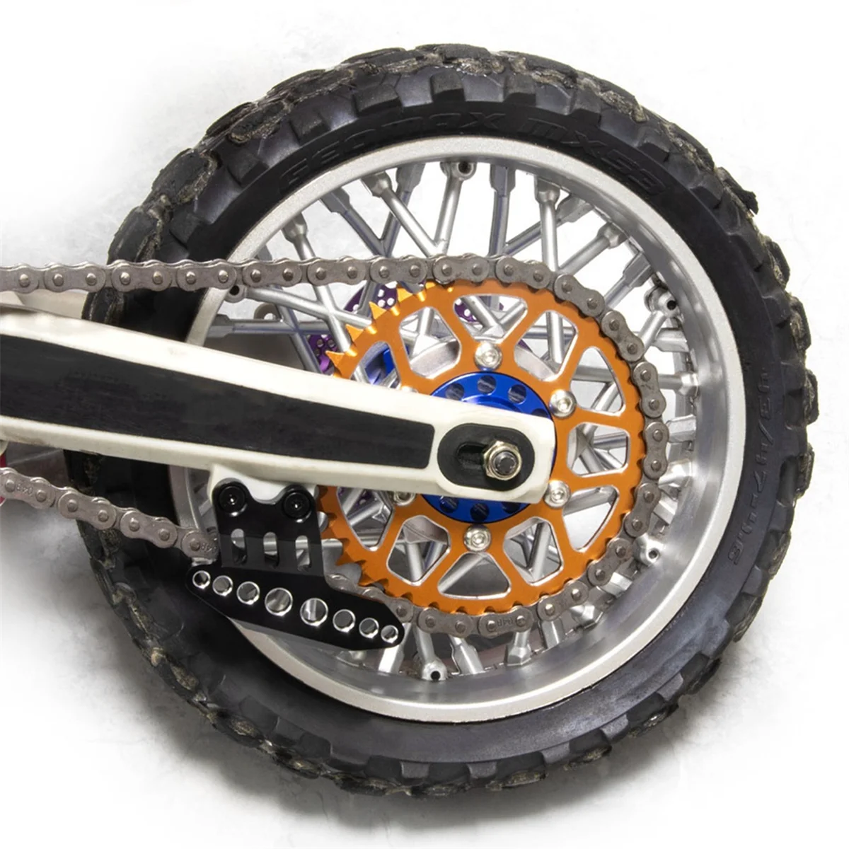 Supporto catena 264000 per LOSI 1/4 promotto-MX moto elettrica LOS06000 LOS06002 protezione catena supporto catena nero