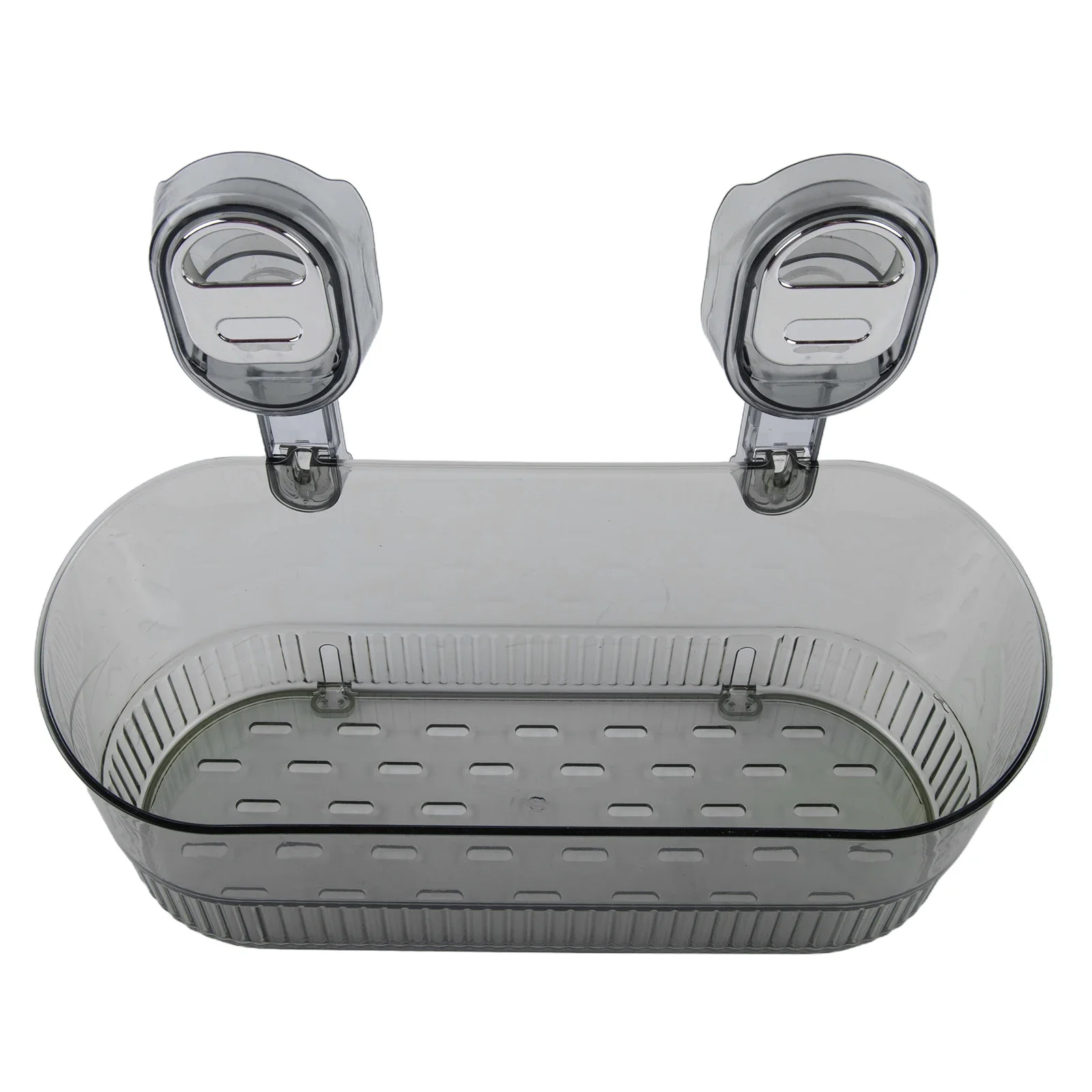 

Компактная коробка для хранения в присоске в ванной комнате Организация дома Управление пространством Легко чистится Несущие возможности