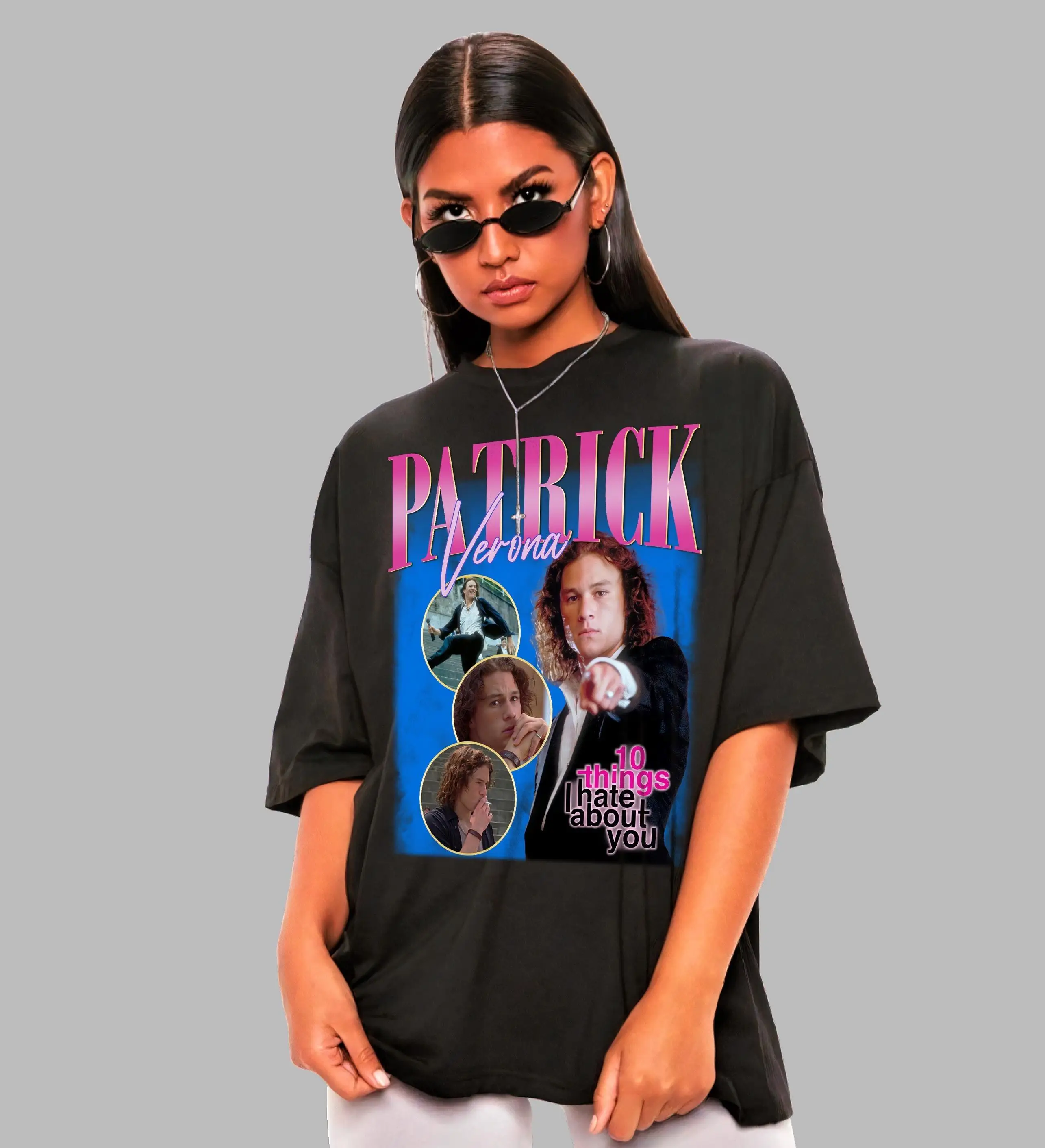 

Рубашка Verona -10 тонков, рубашка «Я ненавижу тебя», Merch Patick Verona, футболка Patatrick Verona, футболка Patatrick Verona, Heath Ledger