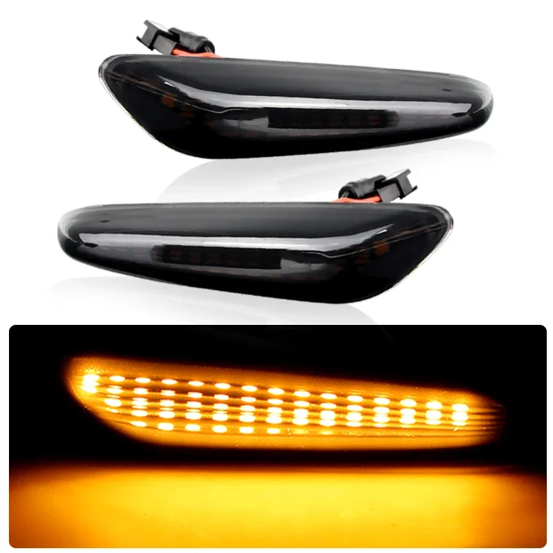 Sequential Flashing LED Turn Signal Side Marker Light For BMW E60 E61 E90 E91 E87 E81 E83 E84 E88 E92 E93 E82 E46 1 3 5 series