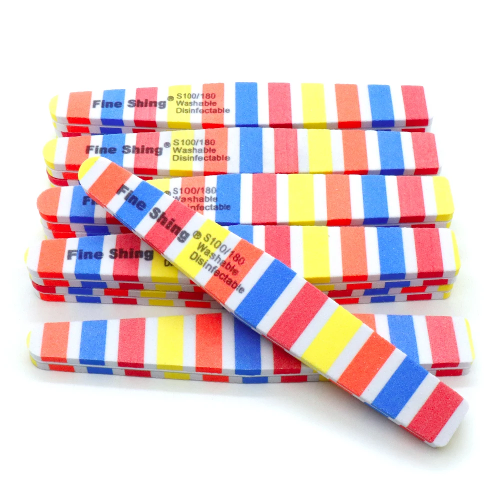 

10Pcs Diamond Sponge Nail Buffer Files Set 100 180 Grit Nail Supplies For Professional Sanding File For Manicure Nail Art Tools