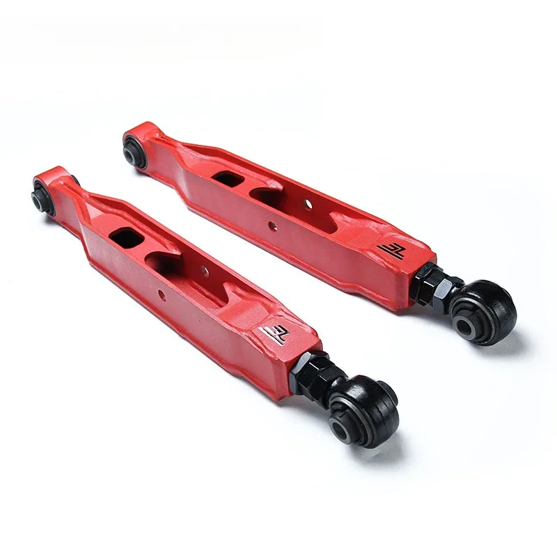 LVTU Hot sell Red Adjustable Rear lower Camber Arms Suspension Kit Tension Rod For Nissan X-TRAIL