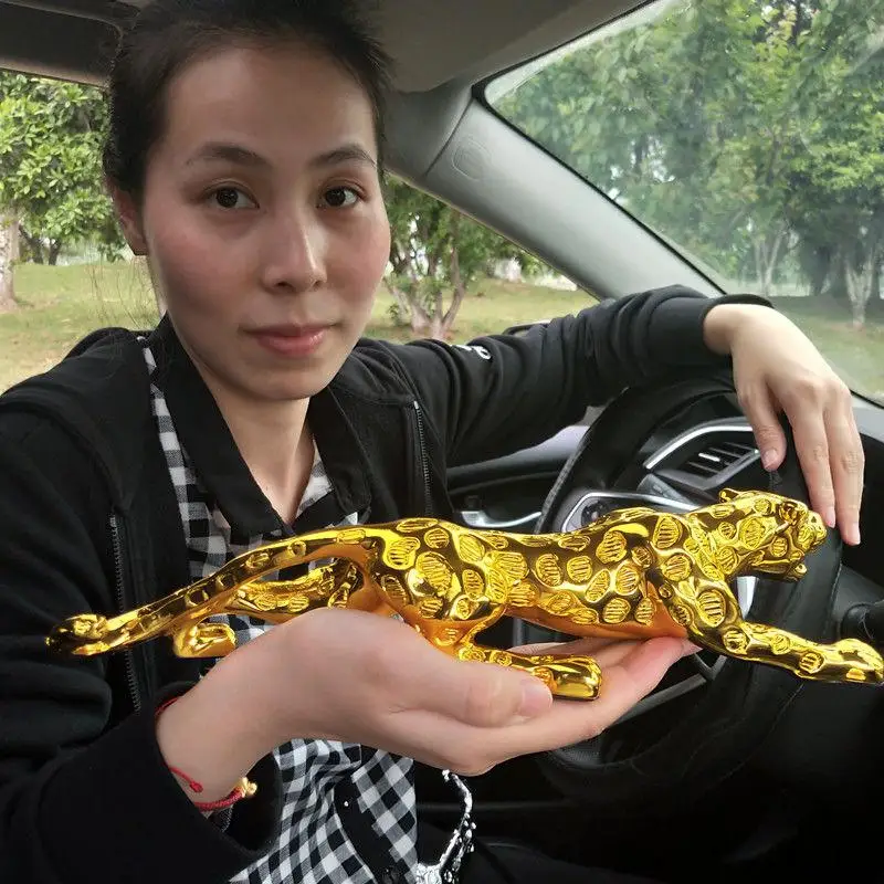 

GOOD HOME OFFICE Company SHOP CAR TOP Efficacious Money Drawing thriving business Lucky Leopard FENG SHUI brass statue